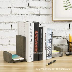 Solid wood L-shaped <b>bookend</b> for office desks, magazine and document display, bookshelf, home desk, book stand - Product Image 2
