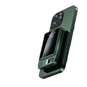 Portable 10000mAh Magnetic Wireless Power Bank with PD20W Fast Charging and Compact External <b>Battery</b> Pack Design - Product Image 1