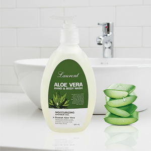 Savon liquide pour les mains et le corps à l'aloe vera 500 ml Savon nettoyant doux à base de produits chimiques avec effet hydratant pour l'hygiène quotidienne et les soins de la peau - Product Image 3
