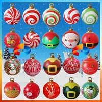 Boule de Noël gonflable en PVC la plus vendue – Nouveauté pour décorations extérieures et aménagements festifs