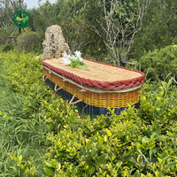Cercueil en saule arc-en-ciel tissé à la main, style européen, biodégradable, écologique et personnalisable pour adultes, plusieurs tailles et couleurs