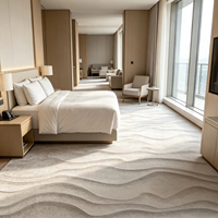 Moquette de chambre en nylon ignifuge, silencieuse et durable pour hôtels commerciaux et entrepreneurs, personnalisable, échantillon gratuit, pour grands groupes hôteliers