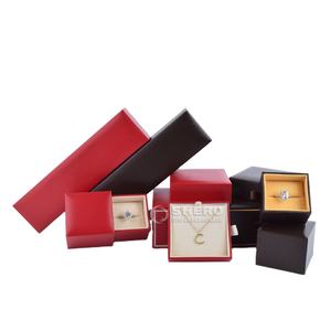 Boîte d'emballage de bijoux de luxe avec logo personnalisé, boîte à bijoux en cuir synthétique de luxe, boîte à bijoux en papier - Product Image 2