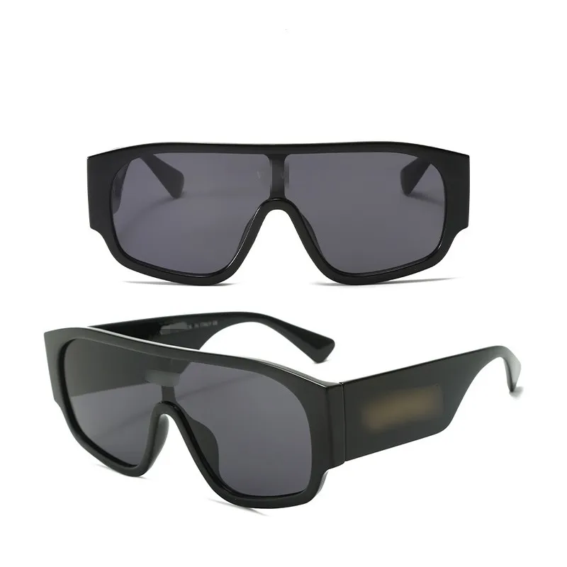Luxury Brand Designer Sunglasses Women VS Branded 6014 One Piece Shades Oversize Square Famous Brand Designer Sunglasses
