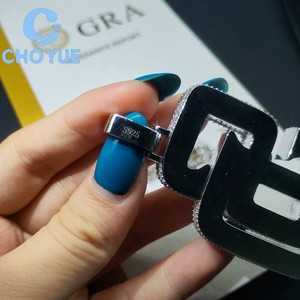 Top Quality 925 <b>Silver</b> Moissanite Letter SD Pendant Baguette Cut Iced Out Hip Hop <b>Charm</b> Pass Diamond Tester with GRA - Product Image 6