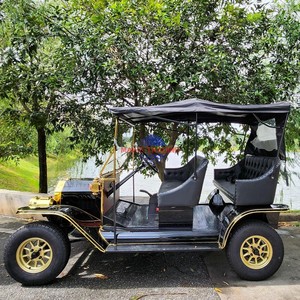 Carrito de Golf Eléctrico de 48V 5kw y 8 Plazas, Autobús Turístico Eléctrico Vintage - Product Image 4