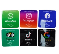 Cartes RFID intelligentes NFC 13,56 MHz pour contrôle d'accès hôtelier, sans contact, compatibles Google Review Follow, NTAG213/215/216, carte de membre pour réseaux sociaux