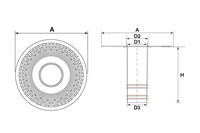 Drain de toiture en caoutchouc thermoplastique personnalisable OEM/ODM, flexible à froid jusqu'à 40 degrés pour toitures à membrane bitumineuse