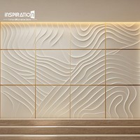 Panneau mural léger GRG ignifuge 3D pour la décoration intérieure