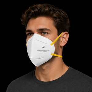 <span class=keywords><strong>Mascarilla</strong></span> Plegable Plana de 3 Capas con Certificación CE EN149 <span class=keywords><strong>FFP2</strong></span> para Seguridad Industrial contra Polvo, en Oferta - Product Image 1