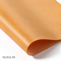 Cuir synthétique vintage en PVC, résistant à l'eau, aux plis et à l'abrasion, toucher doux, épaisseur personnalisable pour