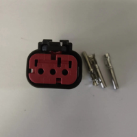 Kit de Conectores Automotrices de Plástico Deutsch DJ7037C-1.5-21 con Terminales de Soldadura