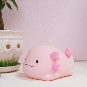 USB có thể sạc lại LED axolotl đèn ấm trắng mini động vật New Silicone ánh sáng ban đêm với với chức năng thời gian ánh sáng ban đêm cho trẻ em - Product Image 3