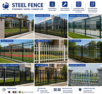 Clôture en acier/aluminium, panneaux décoratifs faciles à assembler, grillage en acier galvanisé, clôture de sécurité pour la maison, la ferme et la piscine