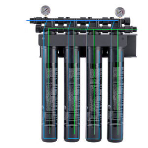 منقي مياه يدوي عالي التدفق بتغيير سريع للفلتر، مزود بالكربون المنشط على مرحلتين، صديق للبيئة، بتدفق 40 لتر في الدقيقة، وعمر فلتر يصل إلى 12 شهرًا. - Product Image 2