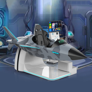 เครื่องเล่นเกมแข่งรถบิน 9D สำหรับ PS5 รุ่นเครื่องบินเจ็ทโลหะ สำหรับเล่นเกมผจญภัยในร่ม - Product Image 2