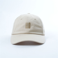 Kustom 6 Panel topi ayah dengan logo bordir, 100% katun topi tidak terstruktur profil rendah