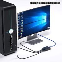 2026 HDMI KVM Extender über Netzwerk RJ45 IP RJ45 Ethernet USB für 200M Booster UTP/STP CAT5 CAT6 für Kamera