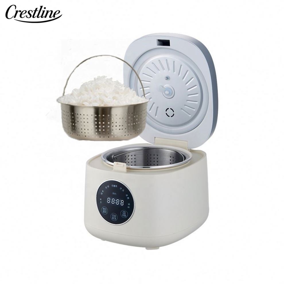 Mini Smart Digital Electric Rice Cooker 2L Low Sugar Low Fat Multi-Function Diabetics Plastic Housing Non-Stick Inner Pot