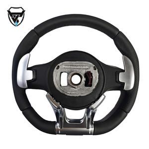 Volant modifié perforé en cuir noir pour Mercedes Benz A GLA B GLB <span class=keywords><strong>C</strong></span> GLC E GLE CLS ZC-809-P76-F - Product Image 3