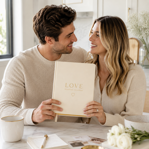 Agenda de Boda Personalizada LABON, Diario Guía de Planificación de Bodas, Cuero Vegano Blanco, Organizador de Regalos de Compromiso, Cuaderno de Papelería Nupcial de Lujo - Product Image 3