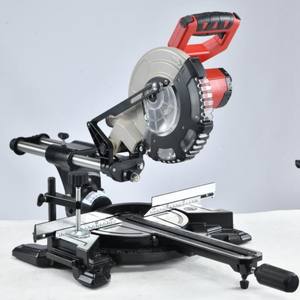 Scie à onglets coulissante sans fil de haute précision pour le travail du bois domestique tige de traction outils de <span class=keywords><strong>menuiserie</strong></span> scie à onglets composée travail du bois - Product Image 1