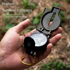Estuche de aluminio fácil de llevar <span class=keywords><strong>Brújula</strong></span> táctica para supervivencia Camping y viaje <span class=keywords><strong>Brújula</strong></span> de puntero <span class=keywords><strong>digital</strong></span> para dirección norte - Product Image 2