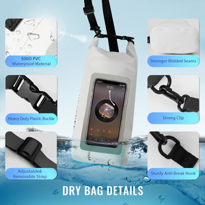 Mochila Impermeable Enrollable para Exteriores con MOQ Bajo, Bolsa Seca Flotante para Viajes, Kayak, Navegación, Natación y <span class=keywords><strong>Camping</strong></span> - Product Image 6