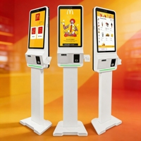 Kiosque de paiement en libre-service Pos 21.5 "24" 27 "32" Kiosque de commande automatique d'affichage de menu de restaurant numérique dans le restaurant