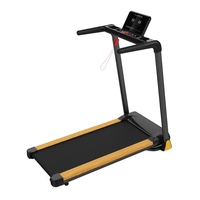 Tapis roulant pliable avec console LED, capteurs de fréquence cardiaque, touches de vitesse rapide, moteur 2,5 CV, machine de course compacte pour la remise en forme à domicile