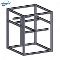 Profil de cadre en aluminium pour imprimante 3D VORON Trident, profil A6063-T5, largeur de fente de 6 mm, cadre d'extrusion de précision pour machine d'impression 3D DIY