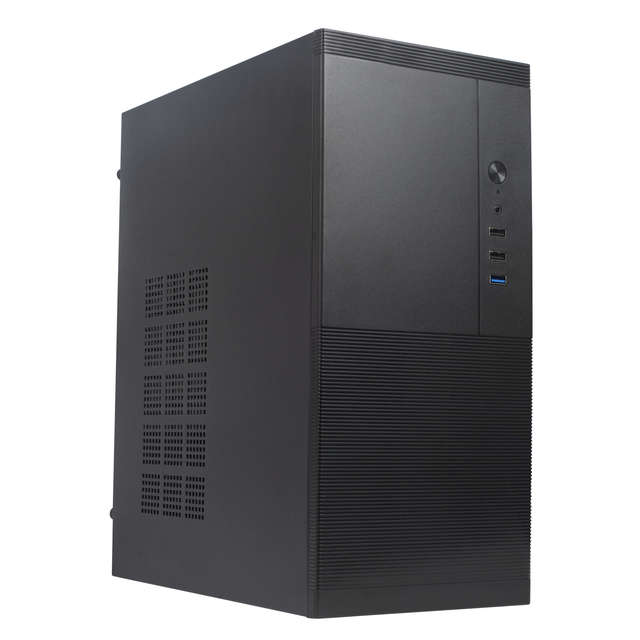 ESGAMING Factory Vertical SPCC Empty Office Pc Case Micro-ATX CPU Chassis HDD SSD Drive Bays Mid Tower Computer Cases & Towers
