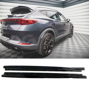 Minigonne Laterali per Auto in ABS Nero Lucido Stile MAX Personalizzate per <span class=keywords><strong>Cupra</strong></span> <span class=keywords><strong>Formentor</strong></span> Mk1 Pre-restyling 2020-2024 - Product Image 1