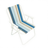 Nouvelle chaise de camping robuste, pliable et portable, design personnalisé, couleur réglable, avec pieds en métal complets pour l'extérieur