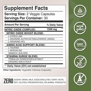 Cápsulas de Tribulus Terrestris y Maca a Precio de Fábrica, Vitaminas para Adultos para Apoyar el Rendimiento Energético, Polvo Extraído - Product Image 3