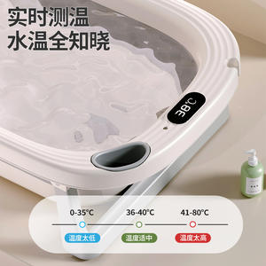 Baignoire bébé pliable Wanhua Town en PP avec affichage de la température, pour position assise ou allongée, usage domestique - Product Image 3
