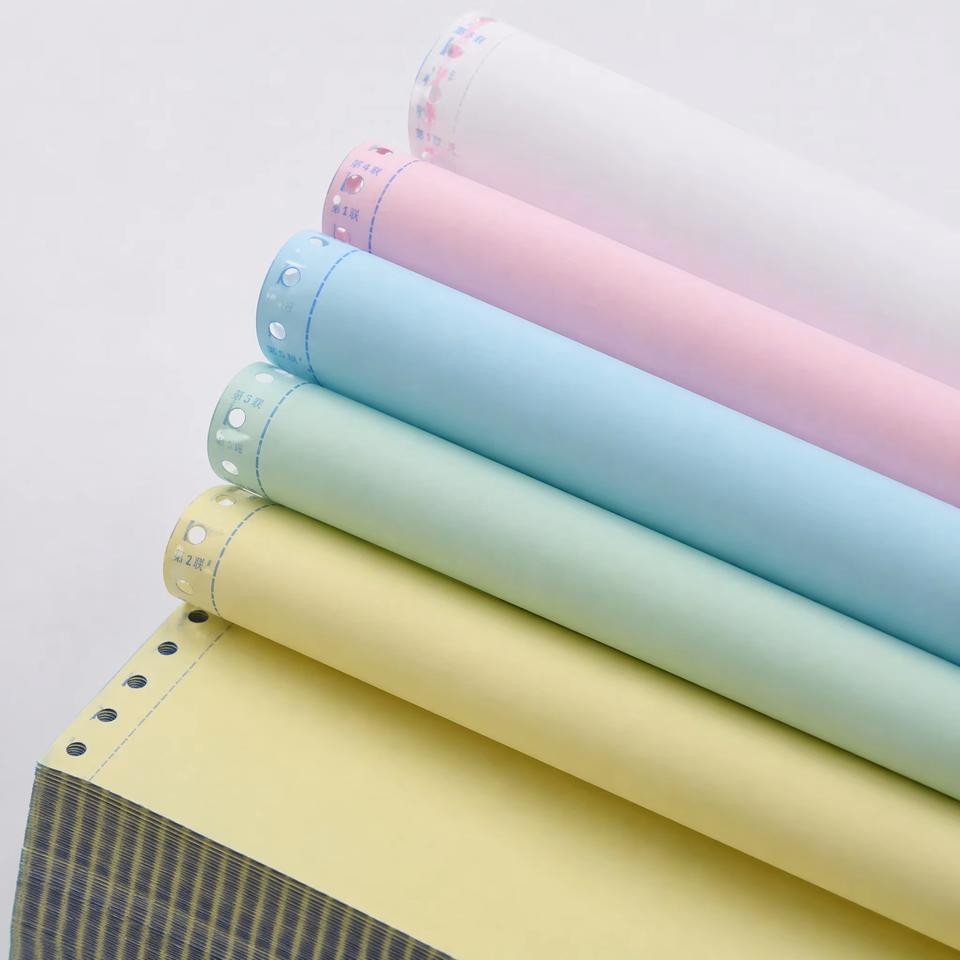 Coated Front and Back Carbonless Continuous Paper 4 to 6 Part Set Full ...