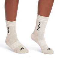 Chaussettes de sport en bambou douces et respirantes pour hommes et femmes, conception de logo personnalisé, chaussettes de course à pied
