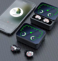 Earbud tws nirkabel bt, headphone gaming tipe-c dalam telinga stereo olahraga M90 pro max