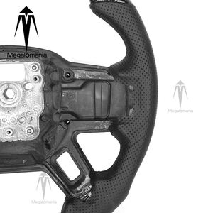 Volante de fibra de carbono para Land Rover <span class=keywords><strong>Defender</strong></span> 2020 2021 <span class=keywords><strong>2022</strong></span> 2023 2024 Volante de cuero perforado - Product Image 5