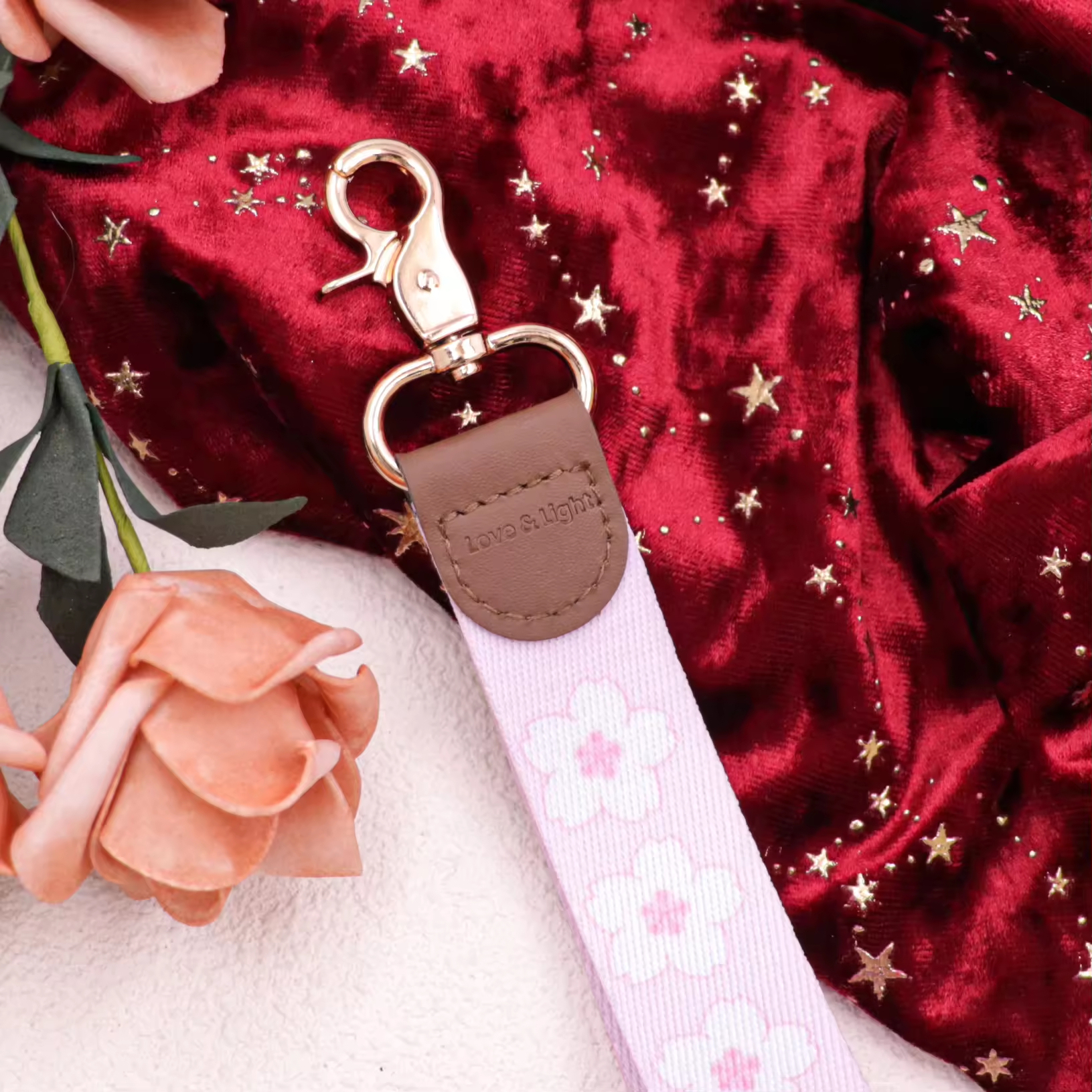Custom Satin Leather Wrist Lanyard Keychain Image 4