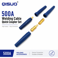 Ensemble de connecteurs rapides pour câble de soudage QISUO 500A, connecteur mâle et femelle pour câble de soudage