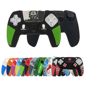 <span class=keywords><strong>Cover</strong></span> Protettiva in Silicone per Controller di Gioco PS5 Dualshock Sony Playstation 5 con Stampa e Design Personalizzato di Squadra di Calcio - Product Image 1