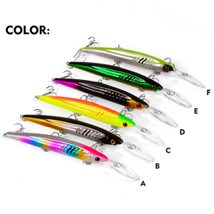 Señuelo de Pesca Tipo Minnow, 12.5g, 15.2cm, Cebo Duro de ABS con Anzuelo Triple para Pesca en Agua Salada y Dulce, Salmón, Pargo - Product Image 2