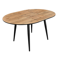 Table à manger pliante extensible en bois au design moderne avec des caractéristiques écologiques pour la maison, l'hôtel, la villa