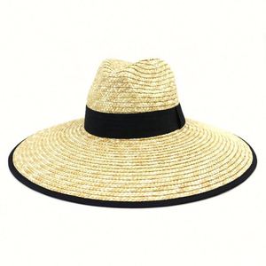 Chapeau Fedora en Paille de Blé Tendance pour Femme et Homme, Grand Bord, Protection Solaire, Idéal Plage et Temps Tropical – Nouvelle Collection Été - Product Image 5