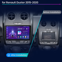 Junsun V1 Navigation sans fil CarPlay Android Auto pour Renault Duster 2015-2020 Autoradio multimédia vidéo