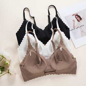 Venta al por mayor comodidad de las mujeres ligeramente forrado cómodo transpirable sin costuras inalámbrico Bralette sujetador <span class=keywords><strong>Racerback</strong></span> sujetadores - Product Image 2