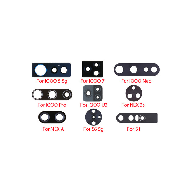 Mobile Phone Accessories Back Camera Glass Lens with Adhesive Sticker for VIVO IQOO Y3 Y9s Y11s Y12s