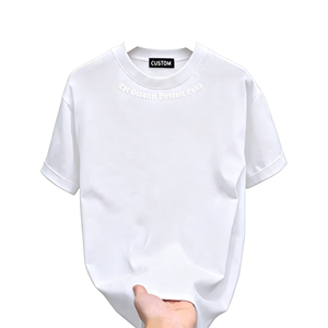 เสื้อยืดคอตตอน 100% คุณภาพสูง พิมพ์โลโก้ตามสั่ง ทรงโอเวอร์ไซส์ ไหล่ตก สไตล์สตรีทแวร์ ล้างสีแบบแอซิดวอช ทรงบ็อกซี่ สำหรับผู้ชาย ขายส่ง - Product Image 1